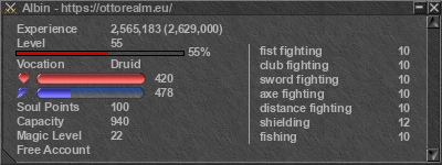 Signature for player Albin