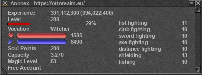 Signature for player Anonex