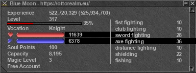 Signature for player Blue Moon