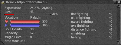 Signature for player Kerio