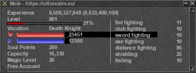 Signature for player Mole