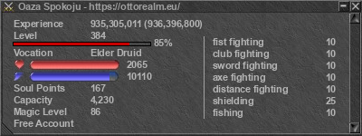 Signature for player Oaza Spokoju