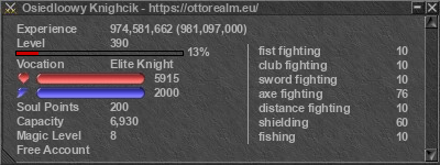 Signature for player Osiedloowy Knighcik