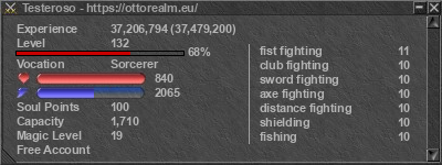 Signature for player Testeroso